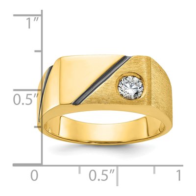 Men's 14K Yellow Gold Diamond Ring Mounting – view 3