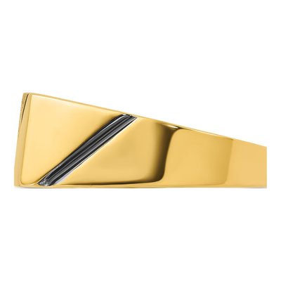 Men's 14K Yellow Gold Diamond Ring Mounting – view 5