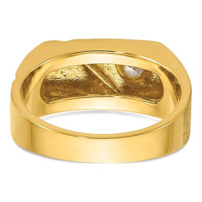 Men's 14K Yellow Gold Diamond Ring Mounting – view 7