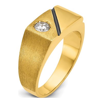 Men's 14K Yellow Gold Diamond Ring Mounting – view 8