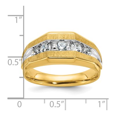 Men's 14K Yellow Gold Diamond Ring Mounting – view 3