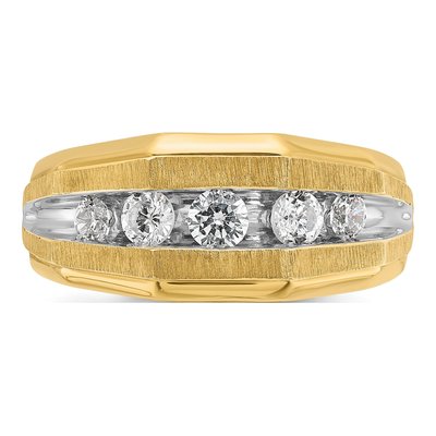 Men's 14K Yellow Gold Diamond Ring Mounting – view 6