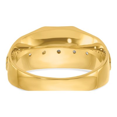 Men's 14K Yellow Gold Diamond Ring Mounting – view 7