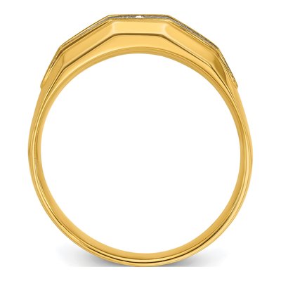 Men's 14K Yellow Gold 5-Stone Diamond Ring Mounting – view 2