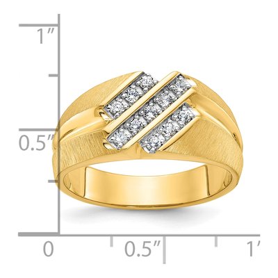 Men's 10K Yellow Gold Diamond Ring Mounting – view 3