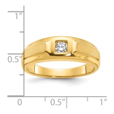 Men's 10K Yellow Gold Diamond Ring Mounting – view 2