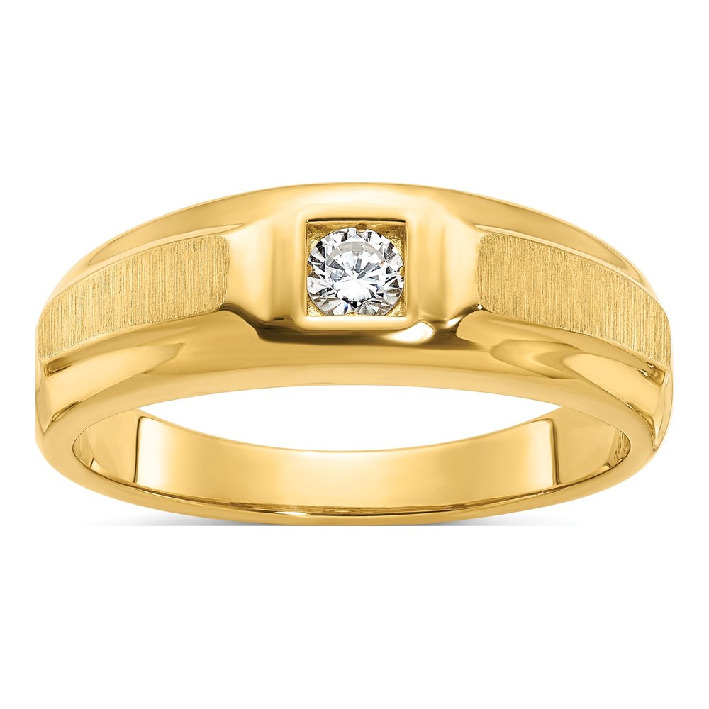 Men's 10K Yellow Gold Diamond Ring Mounting