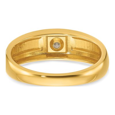 Men's 14K Yellow Gold Diamond Ring Mounting – view 7