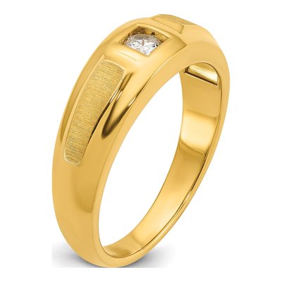 Men's 14K Yellow Gold Diamond Ring Mounting – view 8
