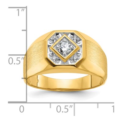 Men's 10K Yellow Gold Diamond Ring Mounting – view 2