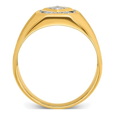 Men's 14K Yellow Gold Diamond Ring Mounting – view 2