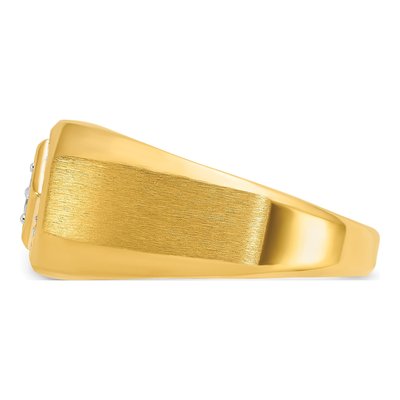Men's 14K Yellow Gold Diamond Ring Mounting – view 5