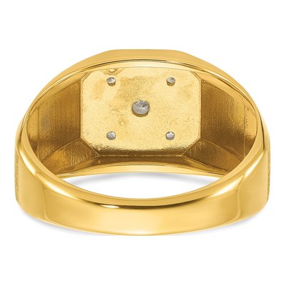 Men's 14K Yellow Gold Diamond Ring Mounting – view 7