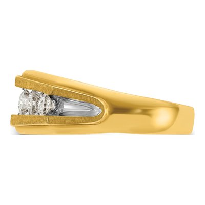 Men's 14K Yellow Gold 5-Stone Ring Mounting – view 5
