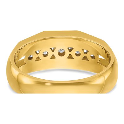 Men's 14K Yellow Gold Diamond Ring Mounting – view 7