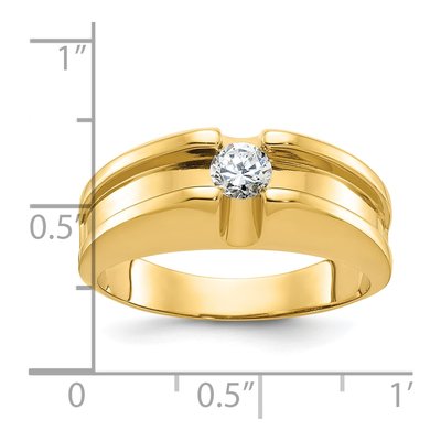 Men's 14K Yellow Gold Diamond Ring Mounting – view 3