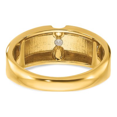Men's 14K Yellow Gold Diamond Ring Mounting – view 7