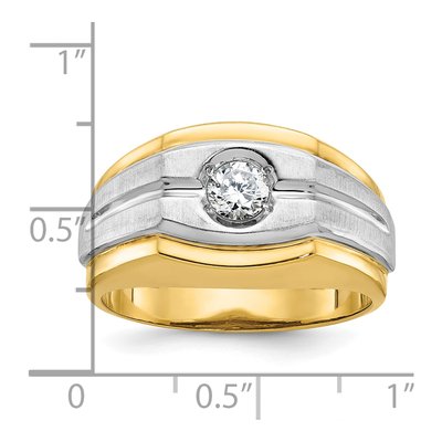 Men's 14K Two-Tone Gold Diamond Ring Mounting – view 3