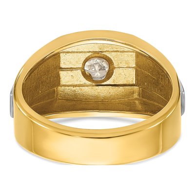 Men's 14K Two-Tone Gold Diamond Ring Mounting – view 7