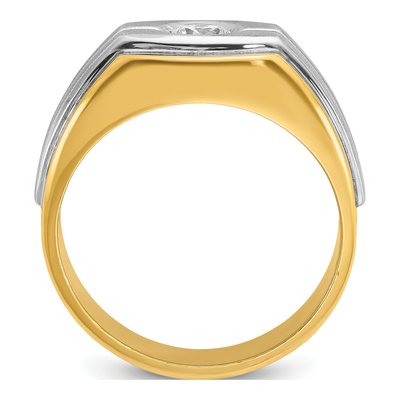 Men's 14K Two-Tone Gold 1/3 ct tw Diamond Ring – view 2