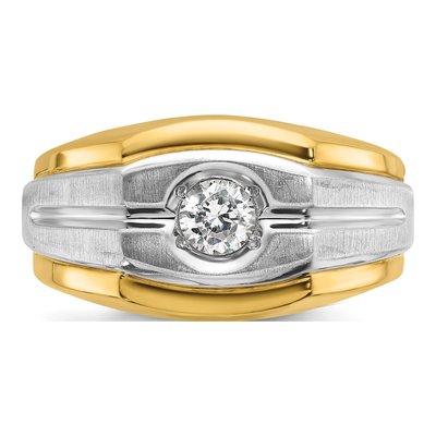 Men's 14K Two-Tone Gold 1/3 ct tw Diamond Ring – view 6