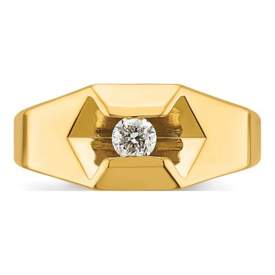 Men's 14K Yellow Gold 1/4 ct tw Diamond Ring – view 6