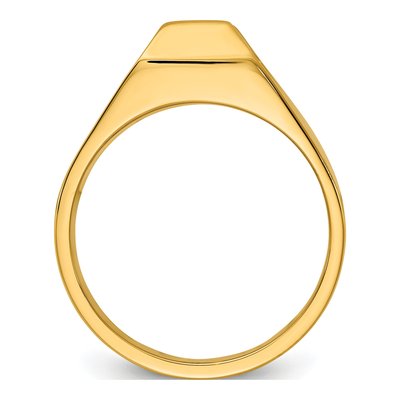 Men's 14K Yellow Gold Diamond Ring Mounting – view 3