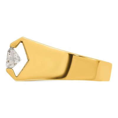 Men's 14K Yellow Gold 1 ct tw Lab-Grown Diamond Ring – view 3