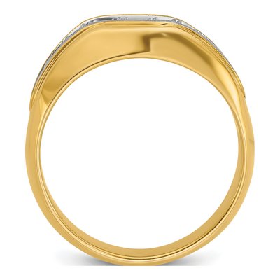 Men's 14K Yellow Gold Diamond Ring Mounting – view 2