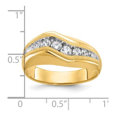 Men's 14K Yellow Gold Diamond Ring Mounting – view 3
