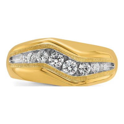 Men's 14K Yellow Gold Diamond Ring Mounting – view 6