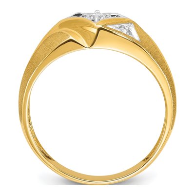 Men's 14K Yellow Gold Diamond Ring Mounting – view 2