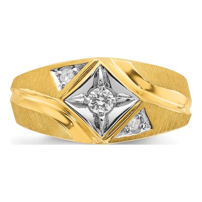 Men's 14K Yellow Gold Diamond Ring Mounting – view 6