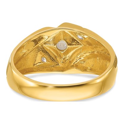 Men's 14K Yellow Gold Diamond Ring Mounting – view 7