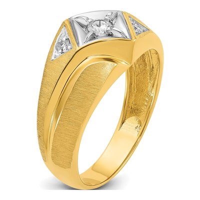 Men's 14K Yellow Gold Diamond Ring Mounting – view 8