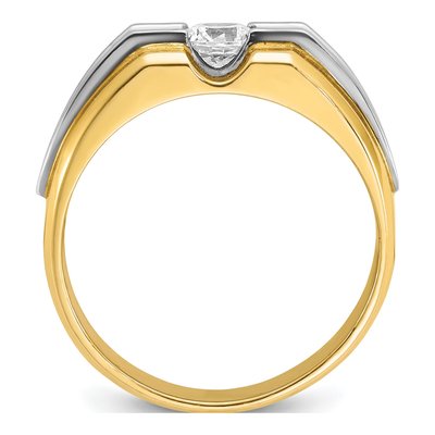 Men's 14K Two-Tone Gold Diamond Ring Mounting – view 3