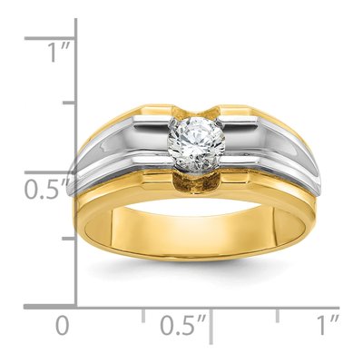 Men's 14K Two-Tone Gold Diamond Ring Mounting – view 4