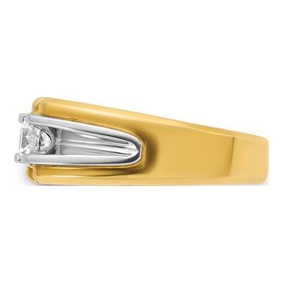 Men's 14K Two-Tone Gold Diamond Ring Mounting – view 6