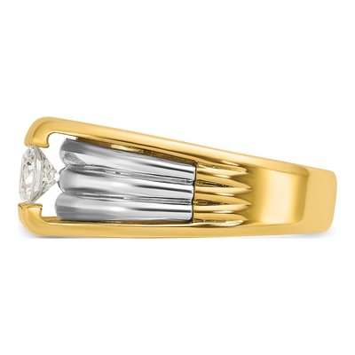 Men's 14K Two-Tone Gold Diamond Ring Mounting – view 5