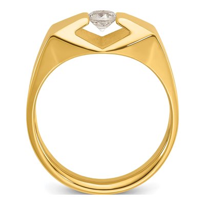 Men's 14K Yellow Gold Diamond Ring Mounting – view 2
