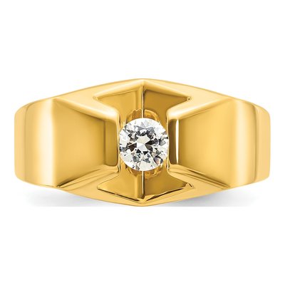 Men's 14K Yellow Gold Diamond Ring Mounting – view 6