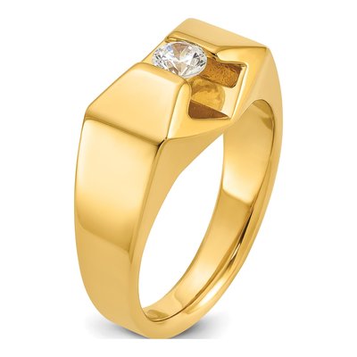 Men's 14K Yellow Gold Diamond Ring Mounting – view 8