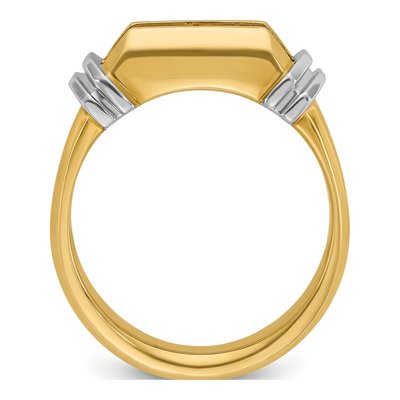 Men's 14K Two-Tone Gold 5-Stone Diamond Ring Mounting – view 2