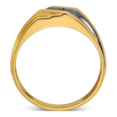 Men's 10K Yellow Gold Diamond Ring Mounting – view 2