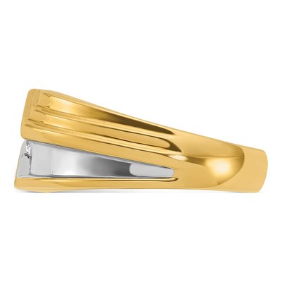 Men's 14K Yellow Gold 1/6 ct tw Lab-Grown Diamond Ring – view 2