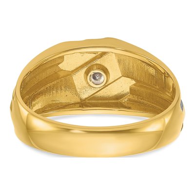 Men's 14K Yellow Gold 1/6 ct tw Lab-Grown Diamond Ring – view 4