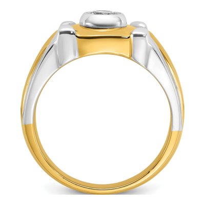 Men's 14K Two-Tone Gold Diamond Ring Mounting – view 2