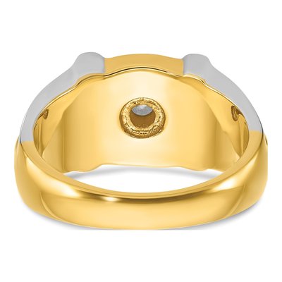 Men's 14K Two-Tone Gold Diamond Ring Mounting – view 7