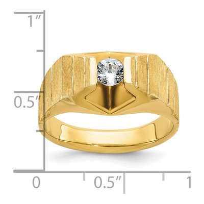 Men's 14K Yellow Gold Diamond Ring Mounting – view 3