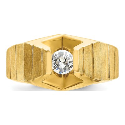 Men's 14K Yellow Gold Diamond Ring Mounting – view 6
